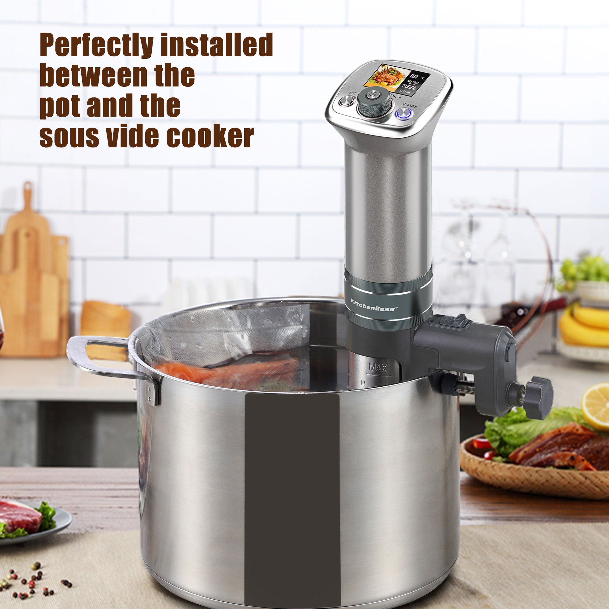 KitchenBoss Fixing bracket clamper for Sous Vide Slow Cooker G300, G310, G320, G321, G322 and G330