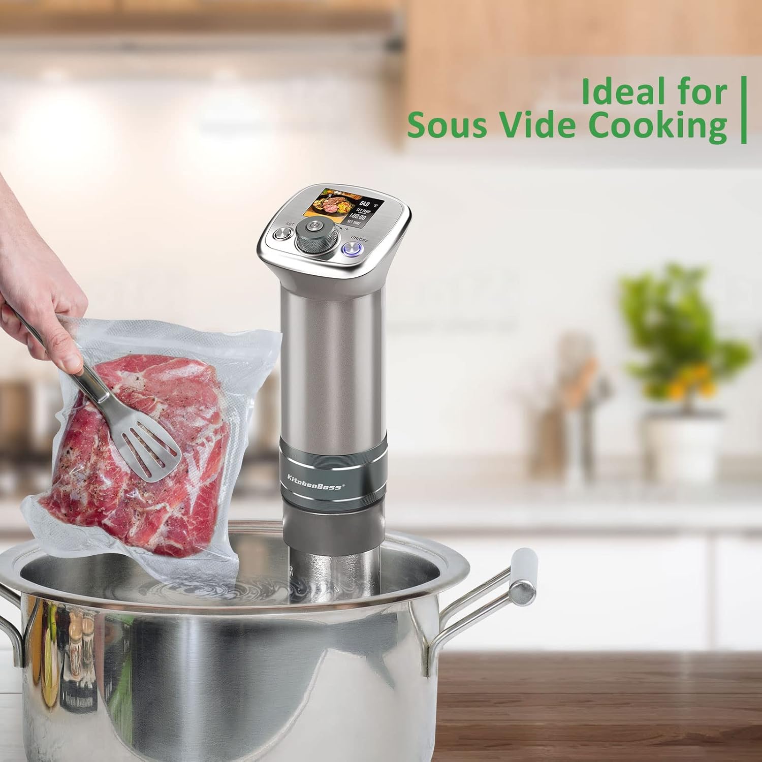 Food Vacuum Sealer Bag Rolls: KitchenBoss 6 Rolls Food Saver Bags,6 8 11 inch Sous Vide Bags Rolls with BPA Free, Commercial Grade Vac seal Bags for All Vacuum Sealer